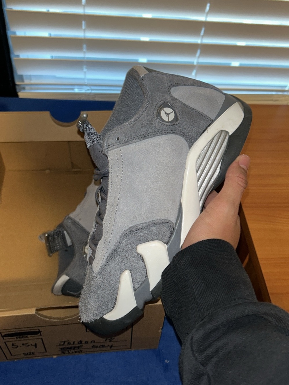 Jordan 14s Flint Grey